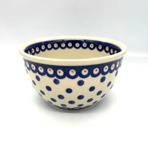 Polish Pottery Bonabry Stoneware Serving Bowl Hand Made in Boleslawiec Poland